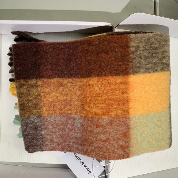 Acne Studios Scarf — Multi-Color Check - Picture 8 of 8